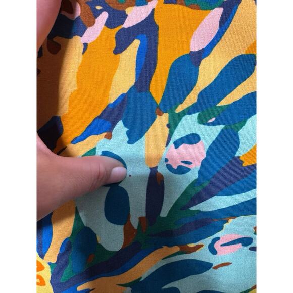 TUCKERNUCK CELINA MOON TROIAN WOMES DRESS LARGE TROPICAL FLORAL - Picture 6 of 7